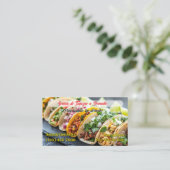 TACO SERVICE BUSINESS CARDS 名刺 (スタンド正面)