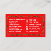 Taco service business cards 名刺 (裏面)