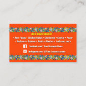 Taco service Business Cards 名刺 (裏面)