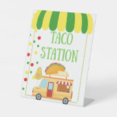Taco Station Tabletop Food Signage 台座サイン (正面)