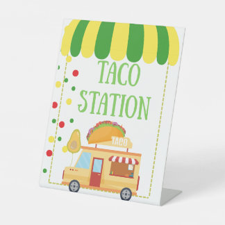 Taco Station Tabletop Food Signage 台座サイン