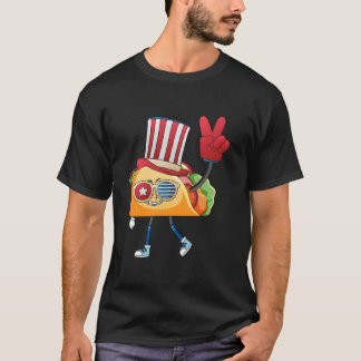 Taco Sunglasses American Flag Usa 4Th Of July Fami Tシャツ