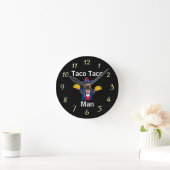Taco Taco Man Clock ラウンド壁時計 (ホーム)
