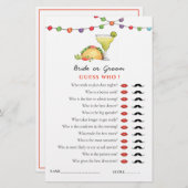 Taco & Tequila Fiseta 'Guess Who'シャワーゲーム (正面/裏面)