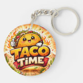 Taco Time - Fiesta Fiasco - Foodie Fiends キーホルダー (裏面)