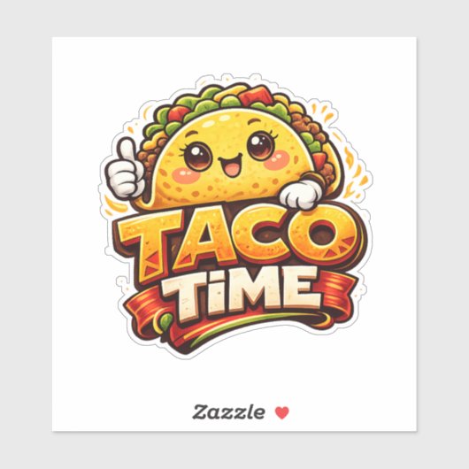 Taco Time - Fiesta Fiasco - Foodie Fiends シール (シート)