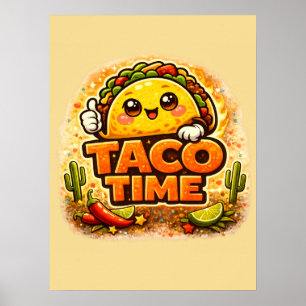 Taco Time - Fiesta Fiasco - Foodie Fiends ポスター