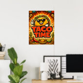 Taco Time - Fiesta Fiasco - Foodie Fiends ポスター (ホームオフィス)