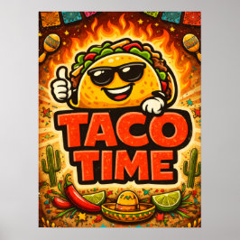 Taco Time - Fiesta Fiasco - Foodie Fiends ポスター
