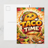 Taco Time - Fiesta Fiasco - Foodie Fiends ポストカード (正面/裏面)