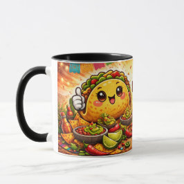 Taco Time - Fiesta Fiasco - Foodie Fiends マグカップ