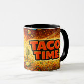 Taco Time - Fiesta Fiasco - Foodie Fiends マグカップ (正面右)