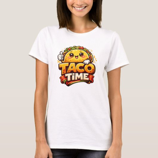 Taco Time - Fiesta Fiasco - Foodie Fiends Tシャツ (正面)