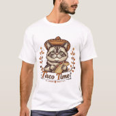 Taco Time Sombrero Cat Tシャツ (正面)