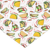 Taco Tuesday Hard and Soft Tacos and Hot Sauce ショートテーブルランナー (コーナー)