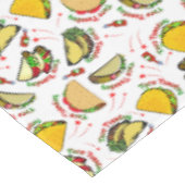 Taco Tuesday Hard and Soft Tacos and Hot Sauce テーブルクロス (アングル)