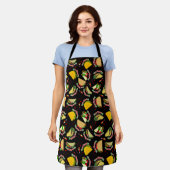 Taco Tuesday Hard & Soft Tacos Hot Sauce Black エプロン (着用した状態)