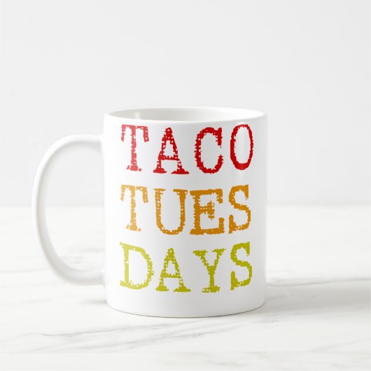 Taco Tuesday Tacos コーヒーマグカップ (左)