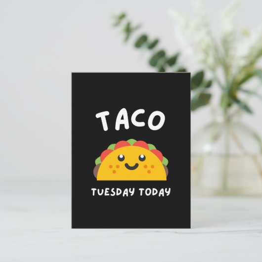 TACO TUESDAY TODAYはがき ポストカード (スタンド正面)