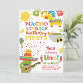 Taco Twosday birthday invitation, girl fiesta. 招待状 (スタンド正面)