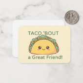 Taco Valentine Classroom Card – Flat Note Card ノートカード (正面/裏面インサイチュ)