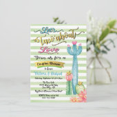 Taco'aboutラブメキシコのフィエスタカップルのシャワー 招待状 (スタンド正面)