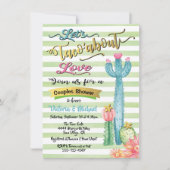 Taco'aboutラブメキシコのフィエスタカップルのシャワー 招待状 (正面)