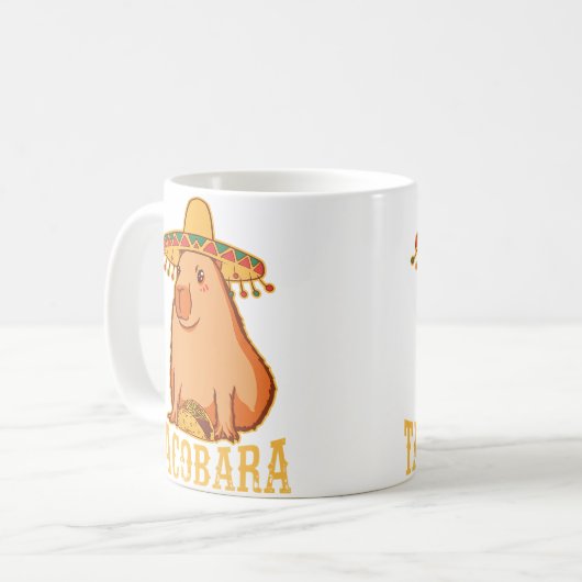 Tacobara Capybara コーヒーマグカップ (正面左)