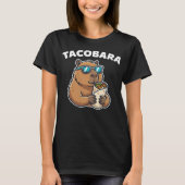 Tacobara Funny Capybara Tシャツ (正面)