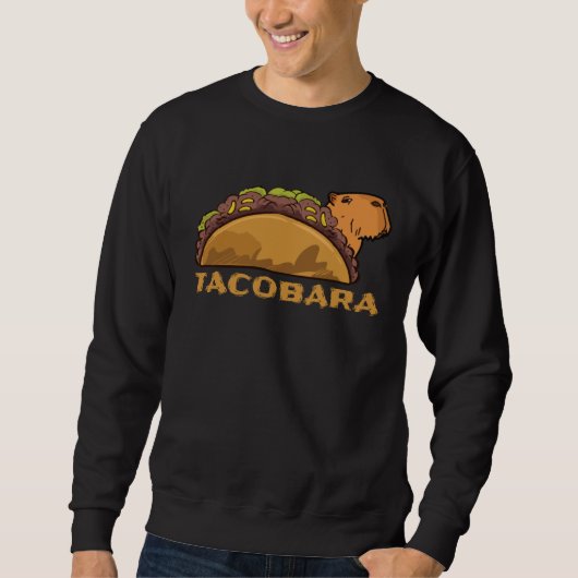 Tacobara Taco Capybara Animal Graphic Capibara スウェットシャツ (正面)