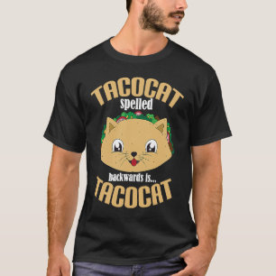 TACOCATのスペルは逆Tacocat TacoとCat Tシャツ