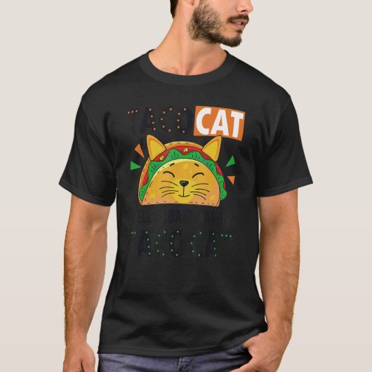 TacocatのスペルはTacocat Love CatとT Tシャツ (正面)