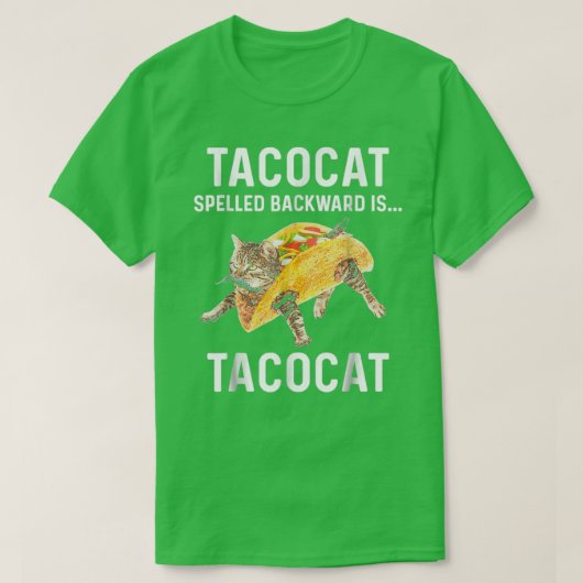 TacocatのスペルはTacocat Love CatとT Tシャツ (デザイン正面)