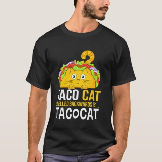 TacocatのスペルはTacocat Love CatとT Tシャツ (正面)