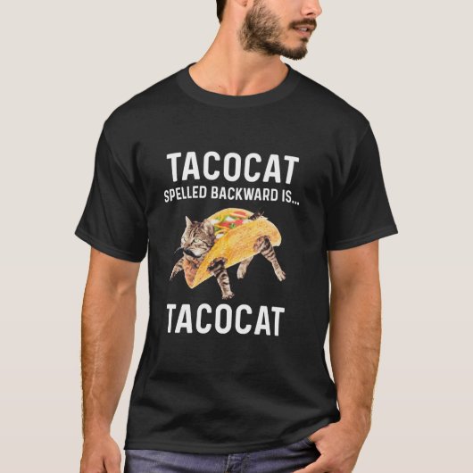 TacocatのスペルはTacocat Love CatとT Tシャツ (正面)
