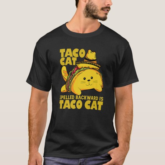 Tacocatの逆綴りはTacocatのCinco de May Tシャツ (正面)