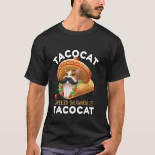 Tacocatの逆読みはTacocat メキシコ料理 C Tシャツ