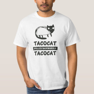Tacocatは後方にですTacocatのTシャツ綴りました Tシャツ