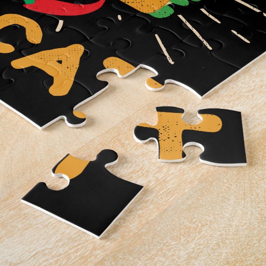 TacocatはCinco deメーヨー猫のタコスを後方に綴りました ジグソーパズル (側面)