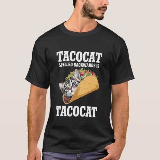 Tacocat 楽しい猫 tシャツ (正面)