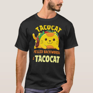 Tacocat BackwardsはTacocat CatとTacoである Tシャツ