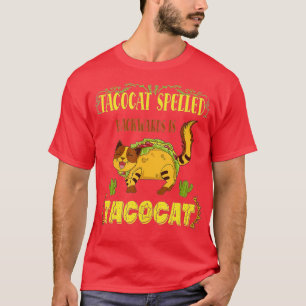 Tacocat BackwardsはTacocat TacoとCatである Tシャツ