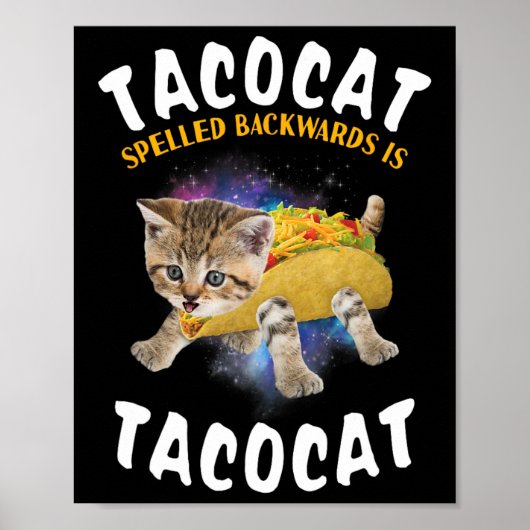 Tacocat Spelled BackwardはTacocat Tee CatとTa ポスター (正面)