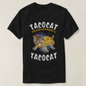 Tacocat Spelled BackwardはTacocat Tee CatとTa Tシャツ (デザイン正面)