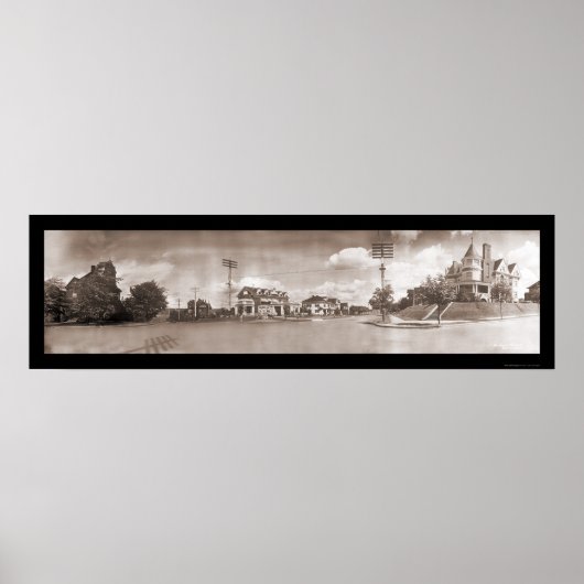 Tacoma WA通り写真1908 ポスター (正面)