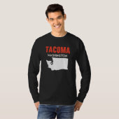 Tacoma Washington USA State America Travel Washing Tシャツ (正面フル)