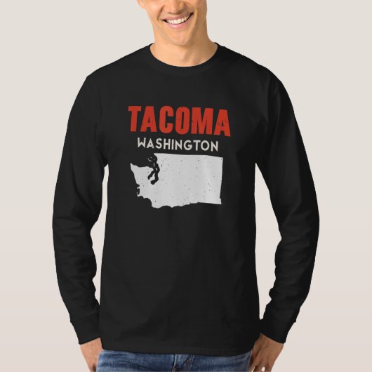 Tacoma Washington USA State America Travel Washing Tシャツ (正面)