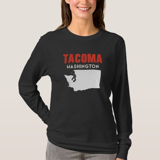 Tacoma Washington USA State America Travel Washing Tシャツ (正面)