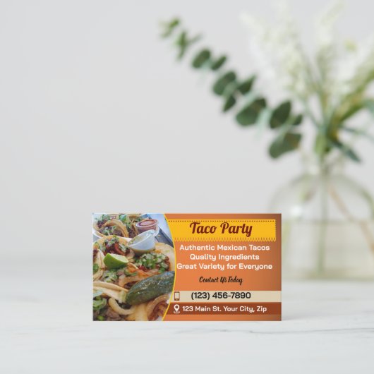 Tacosサービス名刺 名刺 (スタンド正面)