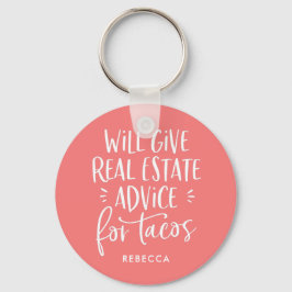 Tacos与えの実在Willエステートおもしろいアドバイス キーホルダー